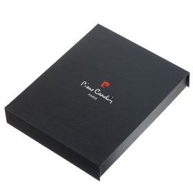 Записная книжка Pierre Cardin в обложке, черная, 21,5 х 15,5, 3,5 см