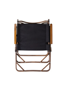 Стул MW02 складной, черный, темное дерево