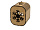 Подарочная коробка Снежинка, малая (коричневый)