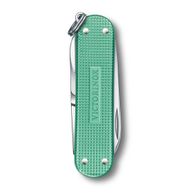 Нож-брелок VICTORINOX Classic SD Alox Colors "Minty Mint", 58 мм, 5 функций, мятный
