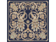 Платок Русское золотное шитьё (темно-синий, золотистый, разноцветный)