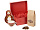 Подарочный набор: чайная пара, чай Глинтвейн, красный