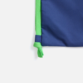 Рюкзак B3, синий с зелеными лямками