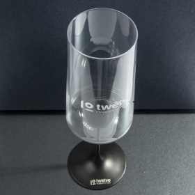 Хрустальный бокал для игристого вина на магните Trebonn SplitGlass, 2 шт, 320 мл