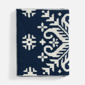 Шарф Wintertude L, синий с белым