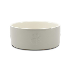 SCRUFFS Миска керамическая для собак "Icon Dog Food" светло-серая 25х25х10см 3500мл (Великобритания)