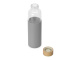Бутылка для воды стеклянная Refine, в чехле, 550 мл, серый (P)
