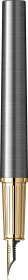 Перьевая ручка Parker Ingenuity Grey Core GT, перо: F (2 картриджа black и blue) в подарочной коробке