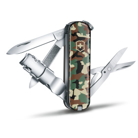 Нож-брелок VICTORINOX NailClip 580, 65 мм, 8 функций, зелёный камуфляж