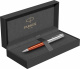 Шариковая ручка Parker Sonnet Essentials Orange SB Steel CT, цвет чернил black, перо: M, в подарочной упаковке.