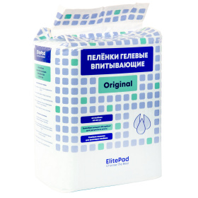 ELITEPAD Пелёнки одноразовые, гелевые "Original", 60х60см, 40 шт/уп