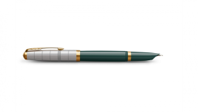 Перьевая ручка Parker 51 Premium Forest Green GT, перо: F чернила: Black,Blue, в подарочной упаковке.