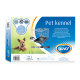 DUVO+ Клетка для собак однодверная "Pet Kennel MINI", серебристая, 47х30х37см (Бельгия)!