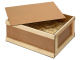 Подарочная коробка Почтовый ящик (коричневый, натуральный)