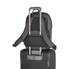 Рюкзак VICTORINOX Architecture Urban2 City Backpack 14'', серый, полиэстер / кожа, 30x19x42 см, 17 л