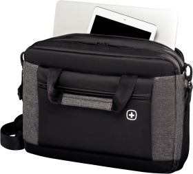 Портфель для ноутбука 16'' WENGER, черный/серый, полиэстер, 43 x 9 x 31 см, 9 л