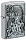 Зажигалка ZIPPO Classic с покрытием Brushed Chrome, латунь/сталь, серебристая, 38x13x57 мм