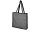 Эко-сумка Pheebs с клинчиком, изготовленая из переработанного хлопка, плотность 210 г/м2, черный меланж