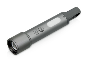 Фонарь аккумуляторный с регулируемым фокусом Vortez, 9 режимов, 650 Лм (темно-серый)