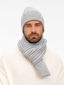 Шапка Bellish, светло-серый меланж