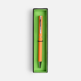 Ручка шариковая Blade Soft Touch в футляре, оранжевая