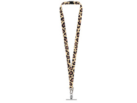 Ланъярд 2,5 см под сублимацию с большим карабином, замком обрыва и металлическим держателем для телефона