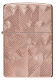 Зажигалка ZIPPO Armor® Hearts с покрытием Rose Gold, латунь/сталь, розовое золото, 38x13x57 мм