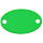 Шильдик металлический Alfa Oval, зеленый неон