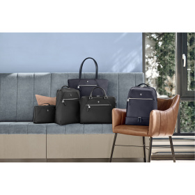 Сумка VICTORINOX Victoria Signature Tote, синяя, нейлон/кожа, 51x15x30 см, 19 л