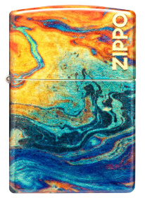 Зажигалка ZIPPO Classic с покрытием 540 Tumbled Brass, латунь/сталь, разноцветная, 38x13x57 мм