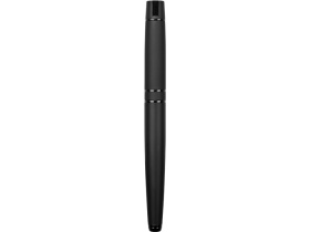 Ручка металлическая роллер Uma VIP R GUM soft-touch с зеркальной гравировкой, черный