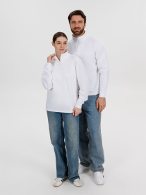 Свитшот на молнии Morfiss, белый