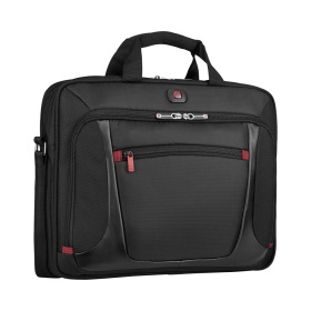 Портфель для ноутбука 15'' WENGER, черный, полиэстер/ПВХ, 40 x 15 x 33 см, 9 л
