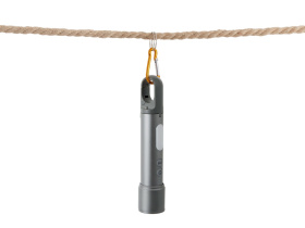 Фонарь аккумуляторный с регулируемым фокусом Vortez, 9 режимов, 650 Лм (темно-серый)