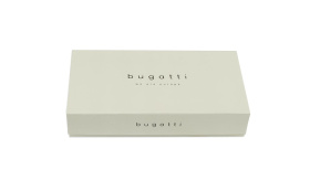 Ключница BUGATTI Sina, голубая, воловья кожа/полиэстер, 13х1,5х7 см