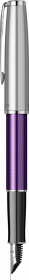 Перьевая ручка Parker Sonnet Essentials Violet SB Steel CT, перо: F, цвет чернил black, в подарочной упаковке.