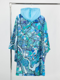 Дождевик-пончо AquaStop взрослый на заказ, разноцветный, единый размер