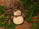 Подвеска Снеговик (натуральный, коричневый)