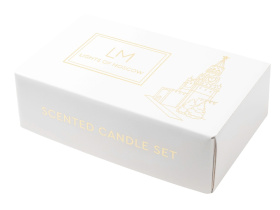 Набор ароматических свечей, 5*50 мл (прозрачный)