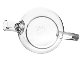 Стеклянный чайник с бамбуковой крышкой Sencha M (прозрачный)