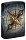 Зажигалка ZIPPO Compass Ghost с покрытием Glow In The Dark Green, латунь/сталь, черная, 38x13x57 мм