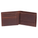 Бумажник KLONDIKE Dawson, натуральная кожа в коричневом цвете, 12 х 2 х 9,5 см