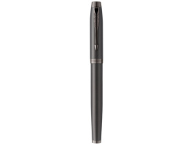 Перьевая ручка Parker IM Monochrome Black, перо:F, цвет чернил: blue, в подарочной упаковке.