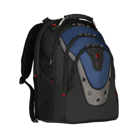 Рюкзак WENGER 17", черный/синий, полиэстер/ПВХ, 37 x 26 x 47 см, 23 л