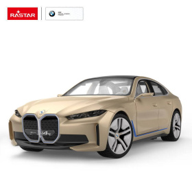 Машина р/у 1:14 BMW i4 Concept 2,4G золотистый цвет, открываемые дверцы, свет.