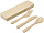 Набор столовых приборов Bamberg из бамбукового волокна, бежевый