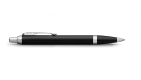 Шариковая ручка Parker IM Metal Black CT лак матовый, стержень: M, цвет чернил: black, в подарочной упаковке.