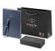 Подарочный набор: Шариковая ручка Sonnet Blue Lacquer CT и Ежедневник недатированный синий