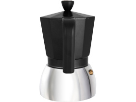 Гейзерная кофеварка Arabica, 300 мл (черный, серебристый)