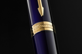 Ручка перьевая Parker "Ingenuity Blue GT" перо: F, цвет чернил: blue/black, в подарочной упаковке.